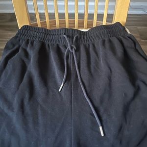 Black cotton shorts